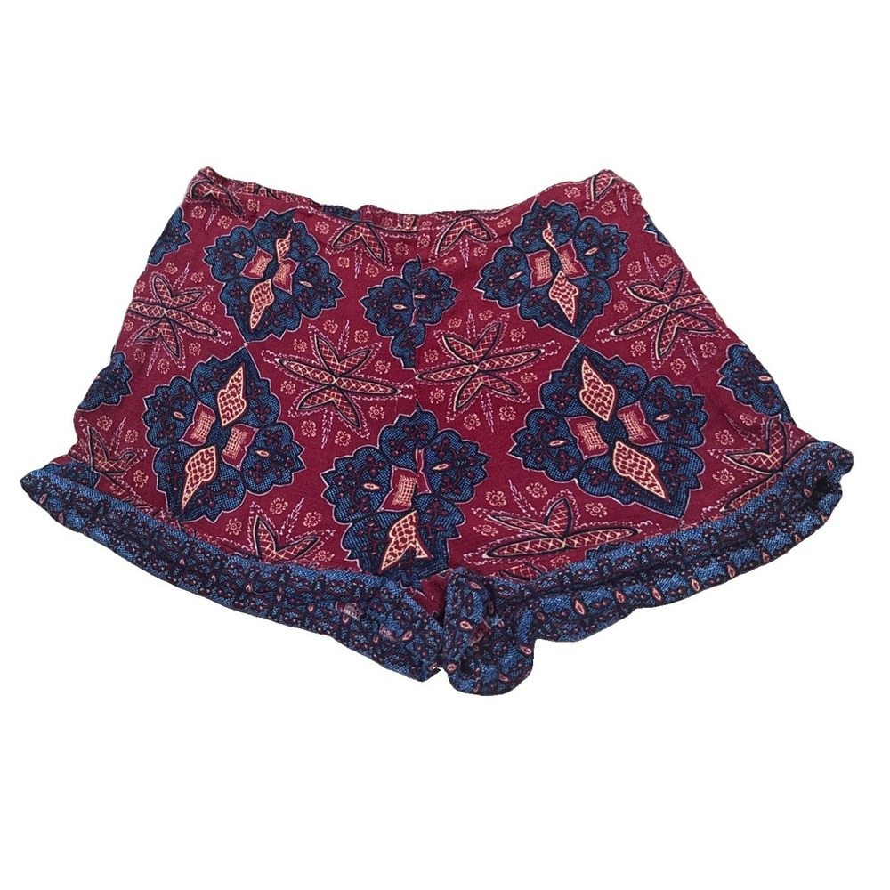 Free People San Paulo Embellished Shorts Small Paisley Multicolor‎